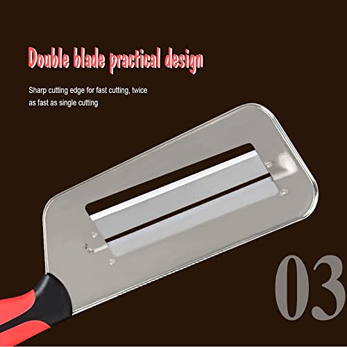 Kourfeel Portable Stainless Steel Vegetable Cutter Kitchen Knife Sugar Cane Knife Cabbage Shredder Fruit Slicing Peeler Cabbage Graters (1) #TOP7