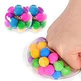 Sunshine smile 2 unidades de bolas antiestrés, juguetes de descompresión para niños, juguetes de descompresión para adultos y niños, bolas adhesivas.