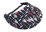 The Incredible Sunvisor Assorted Novelty Designs Perfect for Summer! Made in The USA!! (Wine Glasses)