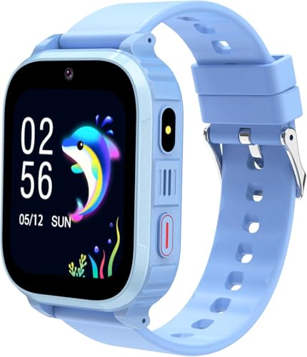 Ruopoem Smartwatch Kinder, 4G Kinder Smartwatch mit GPS und...