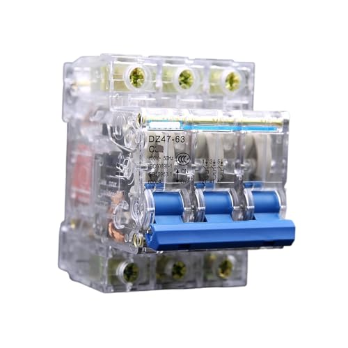 Disjoncteur transparent DZ47-3P évite surcharge court-circuit triphasé