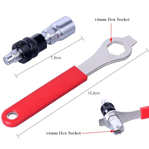 COTOUXKER Bicycle Crank Puller, Bottom Bracket Removal Tool for Easy Mountain Bike Maintenance and Repair