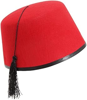 HENBRANDT RED FEZ HAT