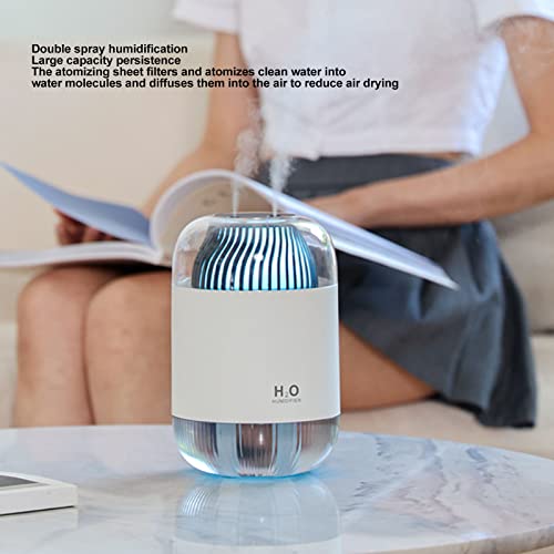 Night Light Vaporizer Air Humidifier 3600Mah 40 To 80Mlh For Office (White) #TOP3