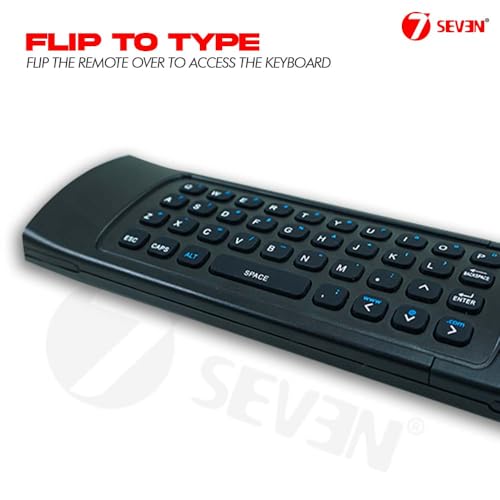 Image of 7SEVEN Air Mouse Smart Universal Remote 2.4GHz Wireless Voice Command Air Fly Mouse Keyboard for Smart TV, Android TV Box, Projector, Computer and PC Gaming
