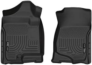 Husky Liners Weatherbeater Series | Front Floor Liners - Black | 18201 | Fits 2007-2013 Chevrolet Silverado/GMC Sierra Crew/Extended Cab 2 Pcs