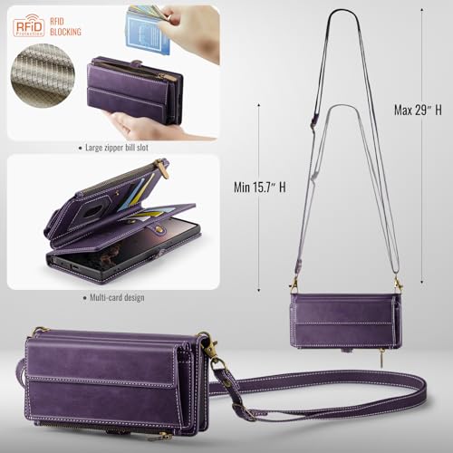 Étui iPhone 16 Pro Max portefeuille RFID zippé pour protéger votre écran - 6