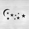 Amazon.com : Moon and Stars Stencil - Stencil of Stars, Starry Night ...
