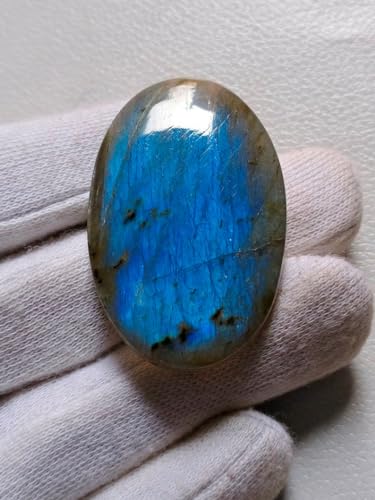 Labradorite bleu feu cabochon de forme ovale de qualité pour pendentif
