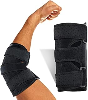 Elbow Brace for Pain Relief, Elbow Splint Immobilizer for Cubital Tunnel Syndrome Tennis Elbow and Golf Elbow, Night Elbow Sleep Support Elbow Stabilizer Ulnar Nerve Entrapment Bursitis Tendonitis