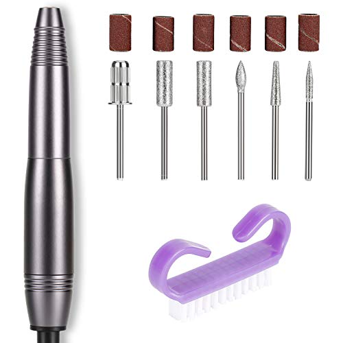 Nail Drills for Acrylic Nails, Portable Electric Nail Drill, Geelbs Professional Efile Nail Manicure Pedicure Drill Kit for Acrylic Nails, Gel Nails, Dip Powder Nails, Polishing Shape Tools