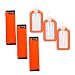 Cosmos ® 3 PCS Fluorescence Orange Comfort Neoprene Handle Wraps/Grip / Identifier for Travel Bag Luggage Suitcase + 3 PCS Orange Travel Accessories Luggage Tag Identifier