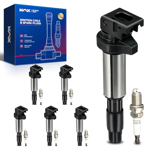 KAX 6-Pack Ignition Coils and Double Iridium Spark Plug Set