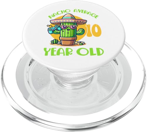 Nacho Average 10 Year Old Birthday Boys Girl Cactus Sombrero