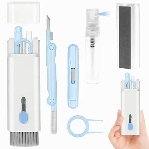 Image of 7-in-1 Keyboard Cleaner Earphones Cleaning Pen Keycap Puller Set Multifunctional Cleaning Kit For AirPods iPhone iMac MacBook