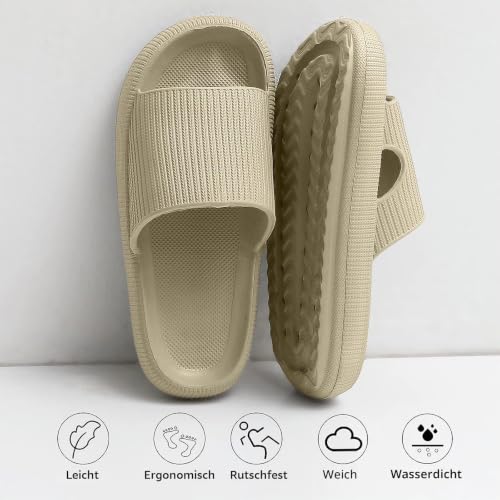 Coswind Badeschuhe Damen Herren Original Badeschlappen Sommer Pantoletten – Ansicht 3