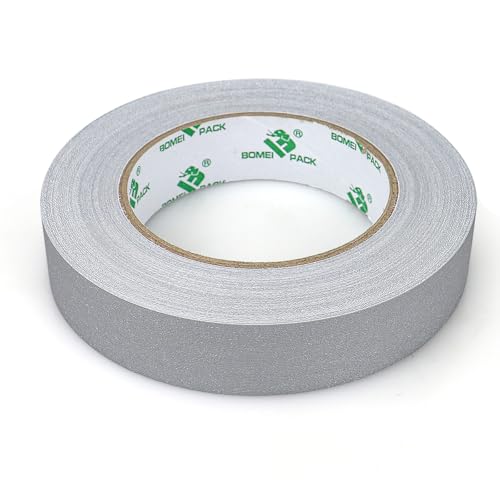 Image of BOMEI PACK Grey Gaffer Tape, Matte Non-Reflective, 1inch x 30yds No Residue Hand Tear Self-Adhesive Gaffer Tape for Labeling, Cable, Stage, Photo Studio, Painters and Duct Repair, 1 Pack