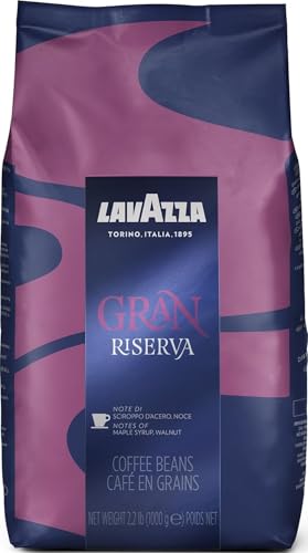 Lavazza Gran Riserva Whole Bean Coffee Blend, Dark Espresso Roast, 2.2LB Bag Authentic Italian