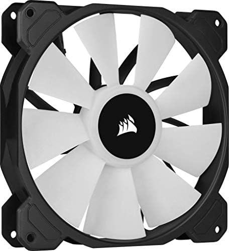 Corsair iCUE SP140 RGB ELITE Performance 140 mm PWM Dual Fan Kit with iCUE Lighting Node CORE (CORSAIR AirGuide Technology, Eight Addressable RGB LEDs, Low-Noise 18 dBA, Up to 1,200 RPM) Black
