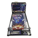 Electronic Tabletop Pinball Game Retro Arcade Pinball Machine with Lights Sounds and Scoreboard Portable Desktop Ball Shooting Toy for Kids