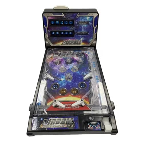 Genérico Juego de Pinball Electrónico de Mesa Máquina Arcade Retro con Luces Sonidos y Marcador Juguete Portátil de Escritorio para Disparar Bolas para Niños