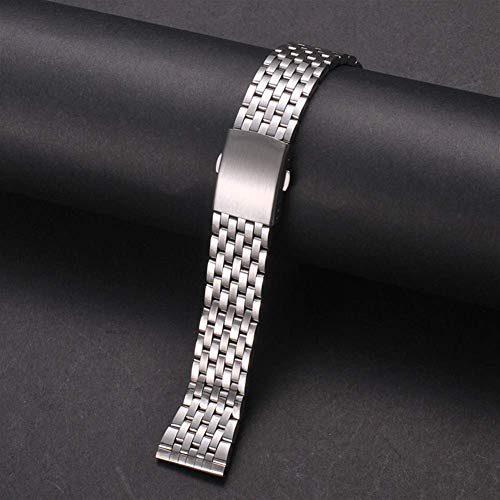 Bracelet montre homme acier inoxydable pour remplacer cuir usé 20mm