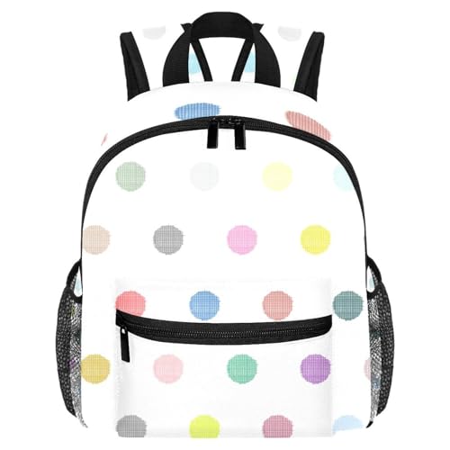 Sac à dos léger et fonctionnel à pois avec poches gourde latérales étanches