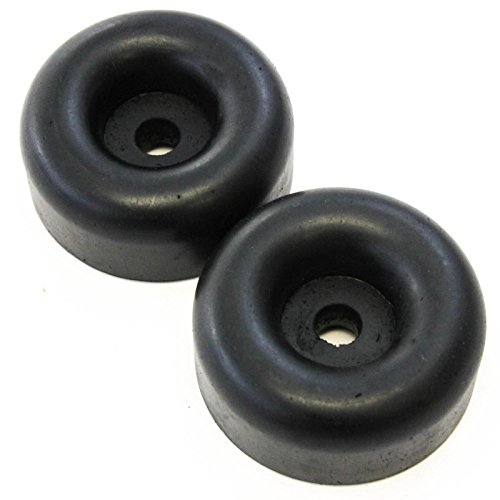 Red Hound Auto 2 Rubber Bumpers for Trailer Compatible with Ramp Door Truck 2.5 Inches Round Replacement Cargo Stop