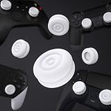 PlayVital Thumbs Cushion Caps Nakładki na Kciuki do ps5, dla ps4, Nakładkami Joysticka do Xbox Series X/S, do Xbox One, Elite Series 2, do Switch Pro Kontroler - Biały