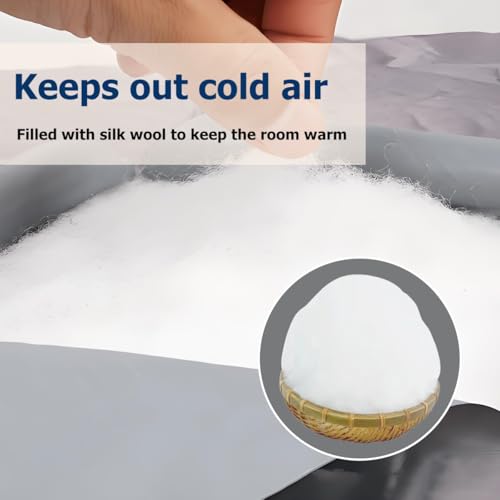 Rideau de porte à isolation thermique magnétique anti courant d'air - 7