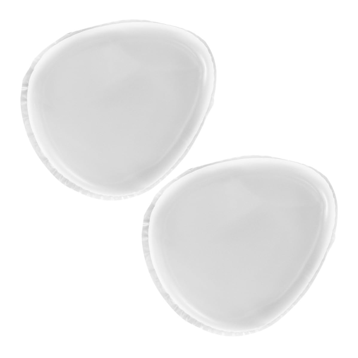 KOMBIUDA 2 Pcs Silicone Makeup Sponge Puff Pads for Foundation and Powder Application, Soft and Comfortable Beauty Tool, Washable Cosmetic Blenders for Travel and On-the-go Touchups