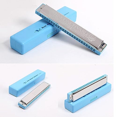 Harmonica trémolo en Do 24 trous aux finitions soignées avec étui - 4