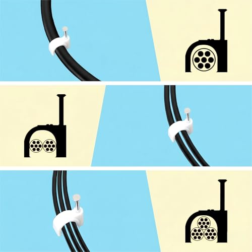 Clips de cable de 12 mm con clavos de acero de alta resistencia sobre pared 5