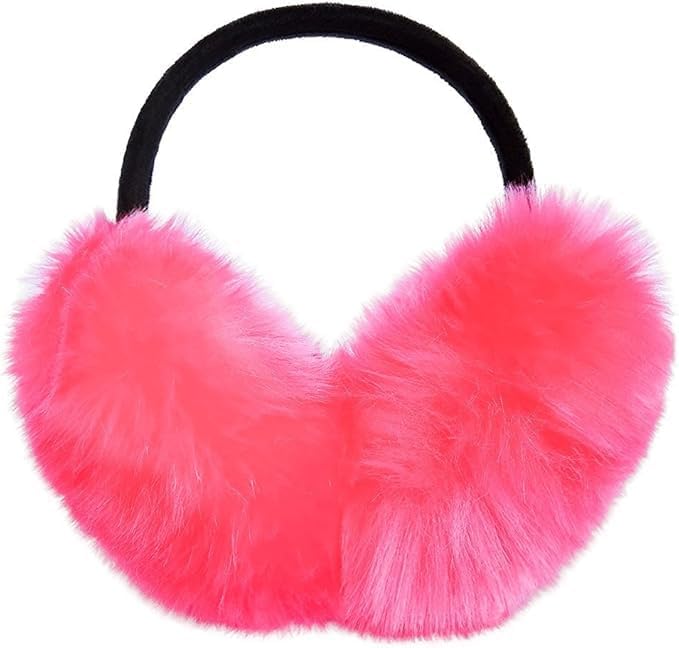 Ear Muffs for Women - Winter Ear Warmers - Soft & Warm Cable Knit Furry Fleece Earmuffs - Ear Covers for Cold Weather Puffy Fluffy Earmuffs Pack Of 1-image-6