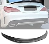 MotorFansClub Rear Spoiler Fit for Mercedes Benz CLA W117 CLA45 AMG CLA250 CLA 250 CLA 45 CLA180 CLA200 2013 2014 2015 2016 2017 2018 2019 Trunk Wing (Real Carbon Fiber)