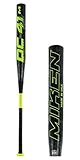 Miken DC41 Denny Crine Four Piece ASA Supermax Softball Bat, Black, 34