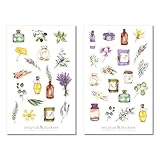 Kräuter und Pflanzen Sticker Set - Aufkleber, Journal Sticker, Planer Sticker, Natur, Trank...
