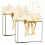 2PCS Large White-Gold