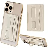 [ピタング] magsafe カードケース スマホスタンド スマホグリップ機能付き カード2枚収納 レディース ホワイト