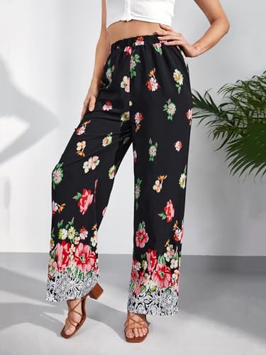Image of KOTTY Women's Stylish Flared Printed Party Pants