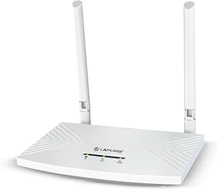 LAPCARE 4G SIM Router with Wi-Fi 6 | Dual Connectivity (SIM + WAN) | Nano SIM Support | MU-MIMO | Beamforming | IPv6 Ready | High Speed 2.4GHz WiFi | Plug & Play for Home & Office