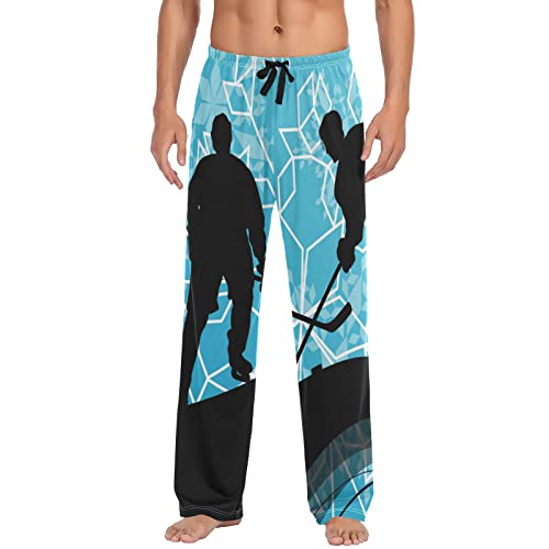 Sport Theme Men's Pajama Pants, Soft Pajama Pants for Men, Fashion Print Lounge Pants Sleepwear,S M L XL XXL