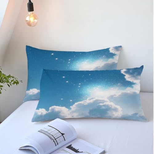 Housse de Couette 90x190 Parure de Lit Microfibre Haute Densité