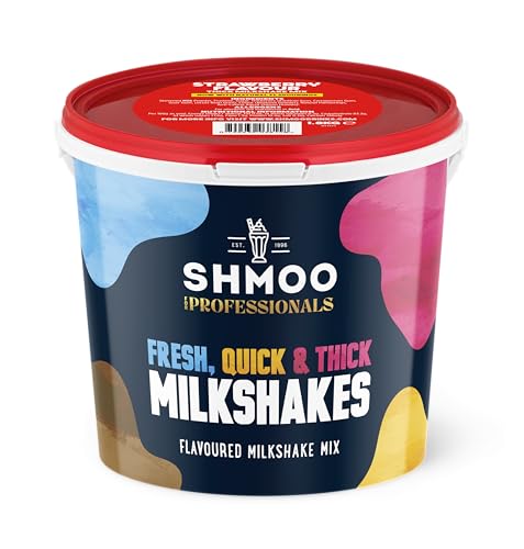 Shmoo Strawberry Flavour Milkshake, Fresh Thick Ice Cream Textured Strawberry Milkshake Powder Base 1.8Kg (138 Regular Servings Per Tub)