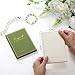 Engrowtic 2 Pcs Wedding Vow Books His and Her to Husband Wife Wedding Must Have Registry Ideas Gold Foil Lined Page Premium Engagement Gift for Guest Groom Newly Engaged Couple(Green-white)