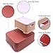 HongK- Maroon Kid,Baby,Toddler Double Up 2 Step Stool Anti-Slip Sturdy Two Step Stool For Potty Training, Bathroom, Kitchen, Toilet Stools, Nursery Furniture [P/N : ET-BABY008-BORPOWDER]