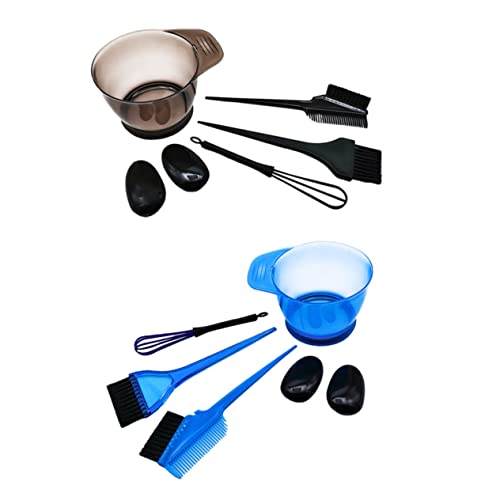 DOITOOL 2 Conjuntos De Pente De Cabelo Tigela De Tintura De Cabelo E Escova Acessórios De Barbeiro E