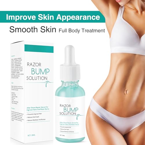 Ingrown Hair Reduction Serum,Ingrown Hair Serum For Man and Women,Gentle to Redness And Razor Bump Stopper Solution Dark Spot Corrector After Shave Repair Serum For Ingrown Hair,30ml - Image 6