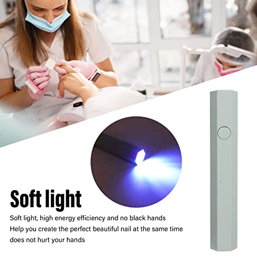 Handheld Nail Lamp, Mini Nail Dryer, Soft Light 1pcs LED Portable Cute Mini UV Nail Dryer for Fast Curing Home (Green) - Image 2
