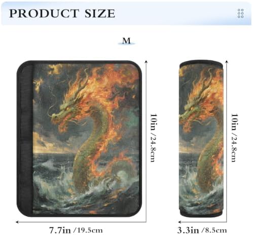 Nexawaveo Shoulder Pads 10"×7.7" Dragon at Sea — view 7